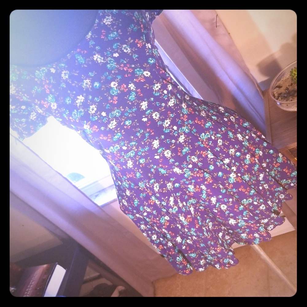 La Hearts floral mini dress